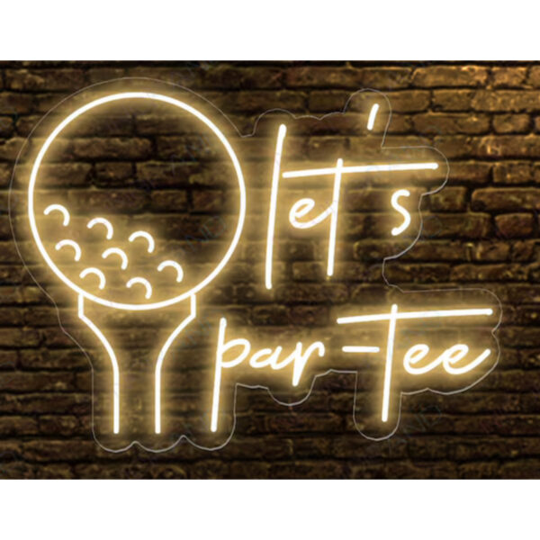 Let's Par Tee - Neon Sign